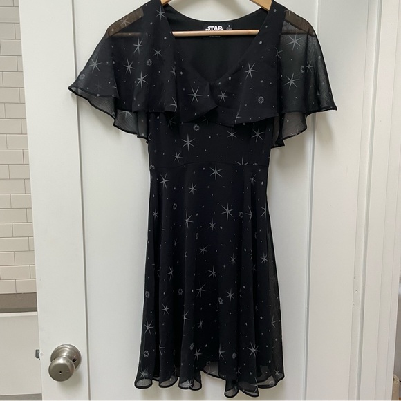 Star Wars Dresses & Skirts - Star Wars Women's Black Imperial Galactic Empire Chiffon Dress Size Small Stars
